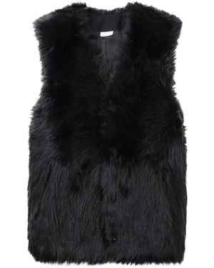 COMME DES GARÇON BLACK エコファーベスト - ブラック