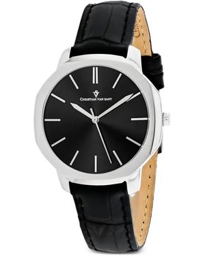 Christian Van Sant Octave Slim 37Mm Watch - Black