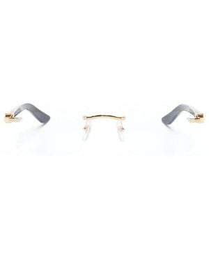 Cartier Frameless Rectangle Glasses - Multicolor
