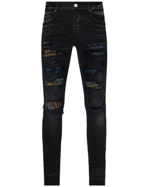 Amiri Thrasher Paisley Jeans - Blue