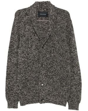 Tagliatore Romme Cardigan Mit Schalkragen - Grau