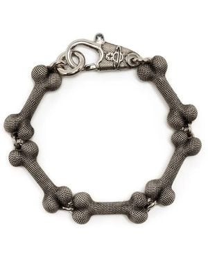 Vivienne Westwood Bracelet Lucho À Détail D'Os - Metallic