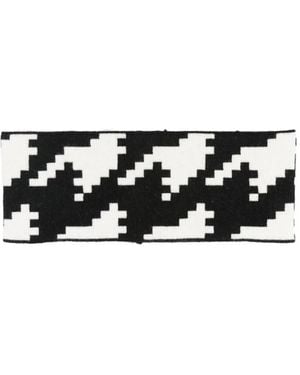 Perfect Moment Houndstooth Headband - Black