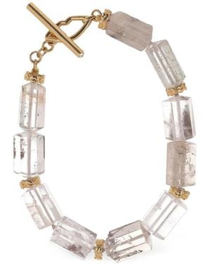 EDINA KISS Bracciale Con Quarzo E Diamanti - Metallizzato