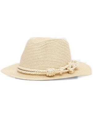 Twinset Rope-Detail Fedora Hat - Natural