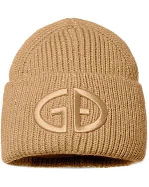 Goldbergh Valerie Logo-Embroidered Beanie Hat - Natural