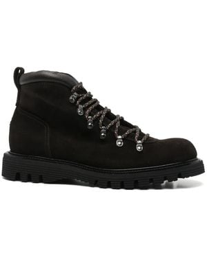 Fratelli Rossetti Lace-Up Suede Boots - Black