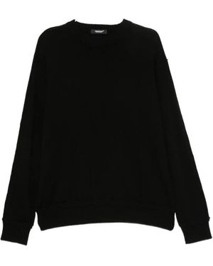 Undercover Raglan-Sleeve Crew-Neck Jumper - Black