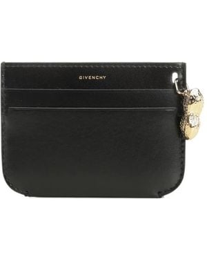 Givenchy Peanut Charm Leather Card Holder - Black