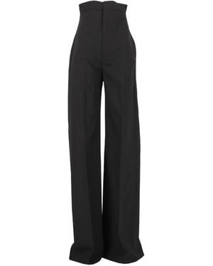 Rick Owens Dirt Cooper High-Waisted Pants - Black