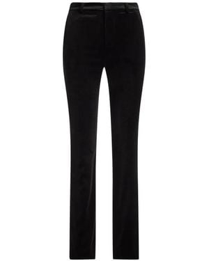 Ralph Lauren Korette Velvet-Effect Pants - Black