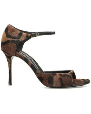 Sergio Rossi Godiva Leopard-Print Heeled Pumps - White