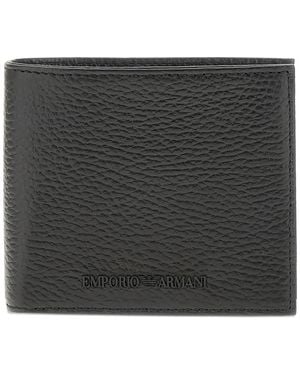 Emporio Armani Textured Wallet - Black