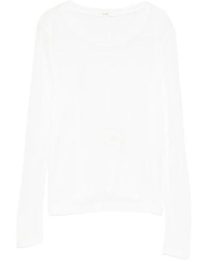 Co. Long-Sleeve Round-Neck Top - White