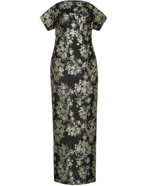 Anna Quan Schulterfreies Eira Maxikleid - Grün