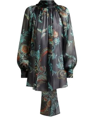 Etro ハイネック ブラウス - グレー