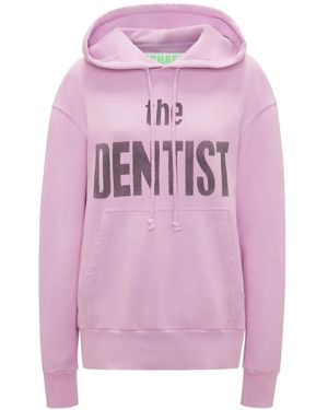 JW Anderson Sudadera de algodón con capucha y estampado gráfico - Rosa