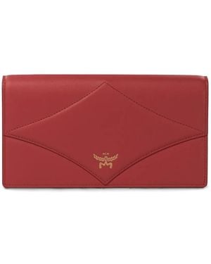MCM Clutch mit Rautensteppung - Rot