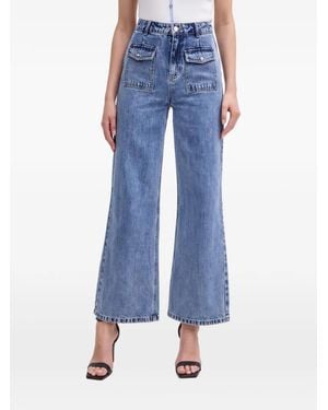 Morgan Jeans Mit Pattentaschen - Blau