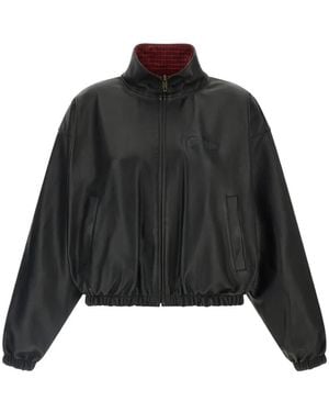Balenciaga Reversible Leather Jacket - Black