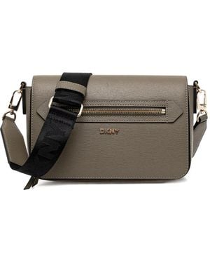 DKNY Bryant Avenue Zip Cross Body Bag - Grey