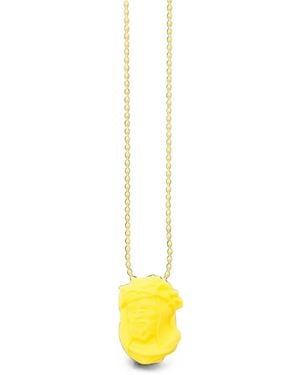JUN/NAKAYAMA Sculptural Pendant Ball-Chain Necklace - Metallic