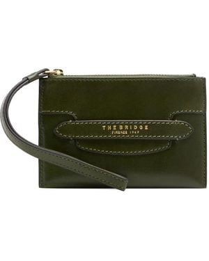 The Bridge Bolso De Mano Lucrezia Con Placa Del Logo - Verde