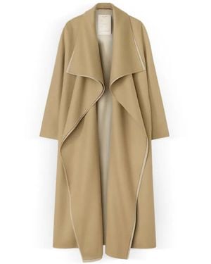 RETORI Shawl-Collar Wool Coat - Metallic