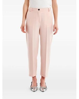 ViCOLO Pressed-Crease Tailored Pants - Pink