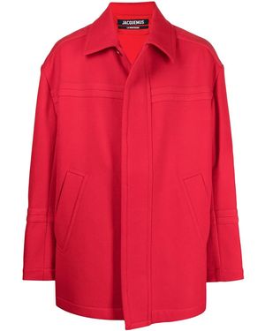 Jacquemus Oversized Straight-Fit Jacket - Red