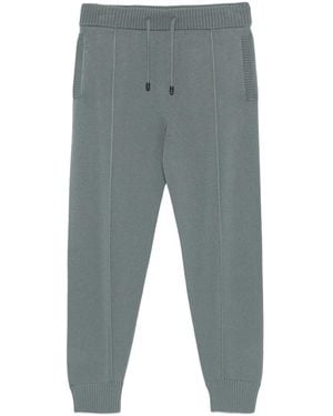 Drumohr Drawstring-Waist Knitted Track Trousers - Blue
