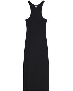 Courreges Ribbed Midi Dress - Black