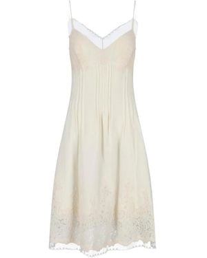 Ermanno Scervino Lace-Detail Midi Dress - White