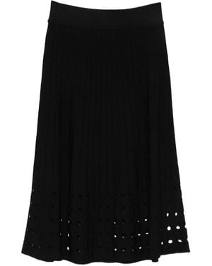 DKNY Crepe Midi Skirt - Black