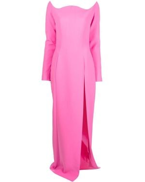 Monot Off-shoulder Floor-length Dress - Pink