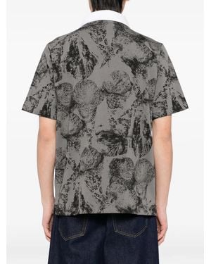 ICECREAM Cone-Stamp Polo Shirt - Grey