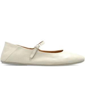 Marsèll Bailarinas Strascico Con Hebilla - Blanco