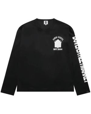 Dover Street Market University Long-Sleeve Cotton T-Shirt - Black