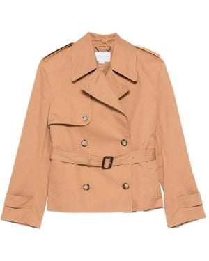 Stella McCartney Belted Double-Breasted Jacket - Natural