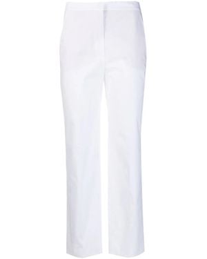 ..,merci Concealed-Fastening Cotton Pants - White