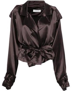 Frankie Shop Simona Satin Blouse - Black