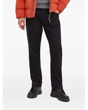 G-Star Leather-Patch Jeans - Black