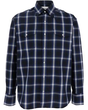 Tony Cohen Checked Shirt - Blue