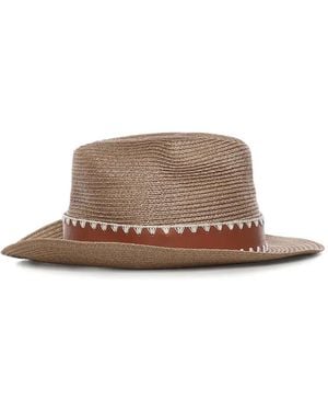 Eleventy Chapeau À Design Trissé - Brown