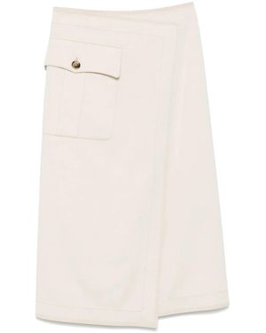 Philosophy Di Lorenzo Serafini A-Line Midi Skirt - Natural