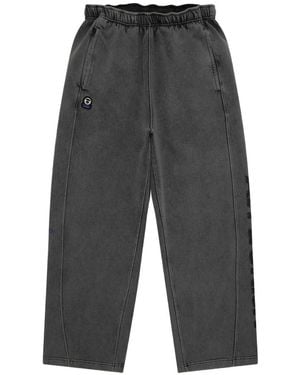 Aape By A Bathing Ape Appliqué Wide-Leg Trousers - Grey