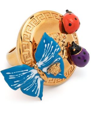 Versace X Dua Lipa Butterfly Medusa Ring - Blau