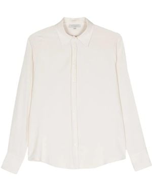 Antonelli Crepe-Texture Shirt - White