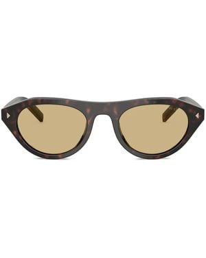 Prada Prada Sunglasses With The Iconic Metal Plaque - Natural