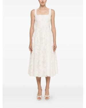 Nissa Lace Midi Dress - White